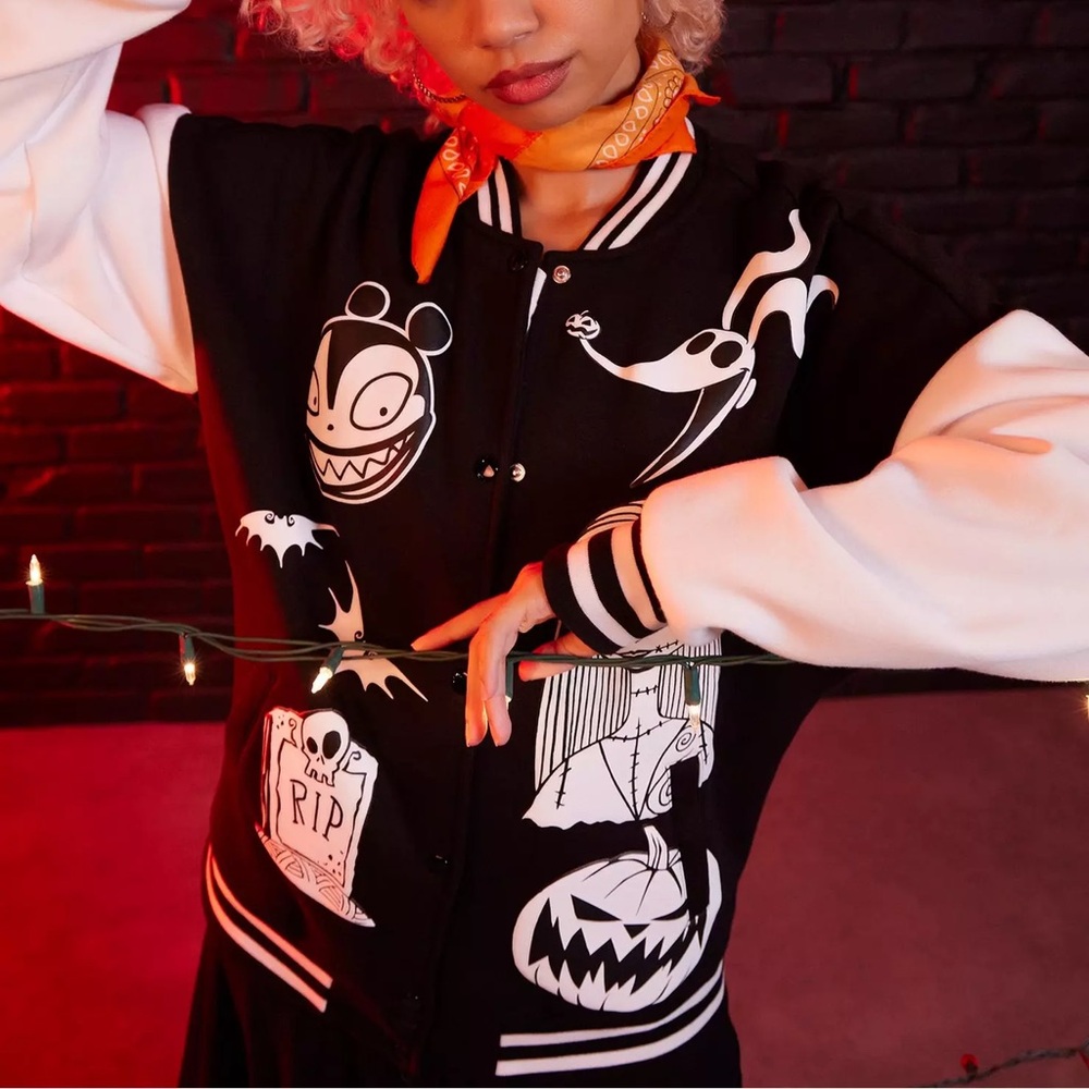 Her Universe The Nightmare Before Christmas Oversized Varsity Jacket